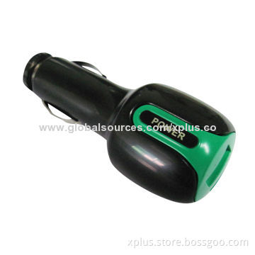 USB Car Charger for iPod/iPhone/All USB-powered Devices, with 12 to 24V Input Power